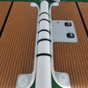 Inflatable floating dock mat water platform