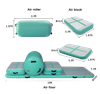 A set (6 Pieces) inflatable gym airtrack tumbling air trampoline track yoga mat