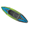 Green inflatable kayak on river for 2 lightweight high pressure hobie inflatable kayak