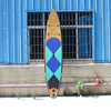 Wooden color double layer material surfing inflatable sup board