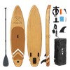 Custom fusion stand up inflatable paddle board wooden SUP