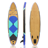 Wooden color double layer material surfing inflatable sup board