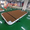Inflatable floating dock mat water platform