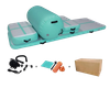 A set (6 Pieces) inflatable gym airtrack tumbling air trampoline track yoga mat